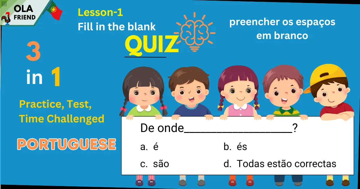 Fill in the blnaks- Ola friend Lesson One quiz